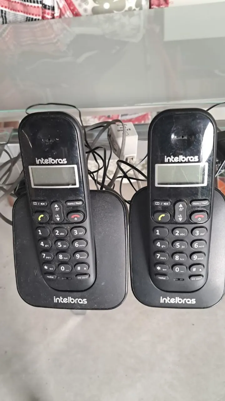 2 Telefones Fixos Intelbras Sem Fio