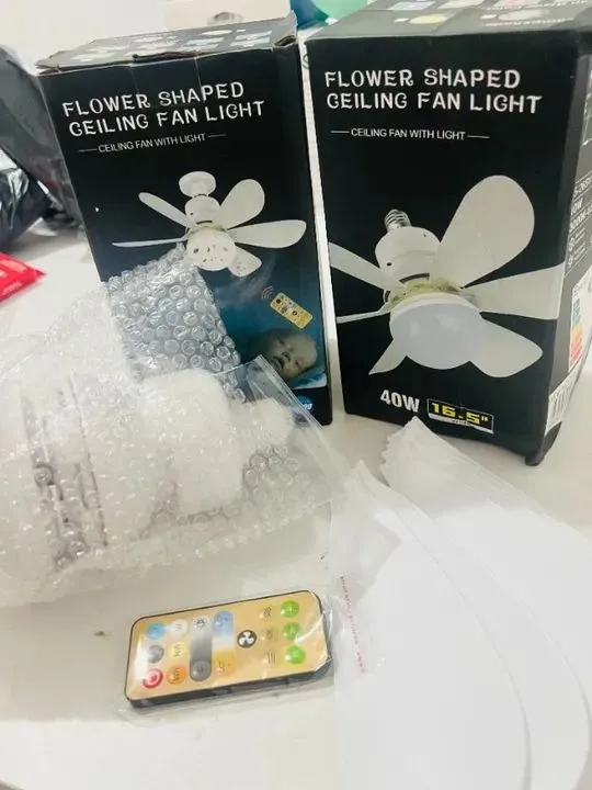 Ventilador com Luz Led e controle Remoto