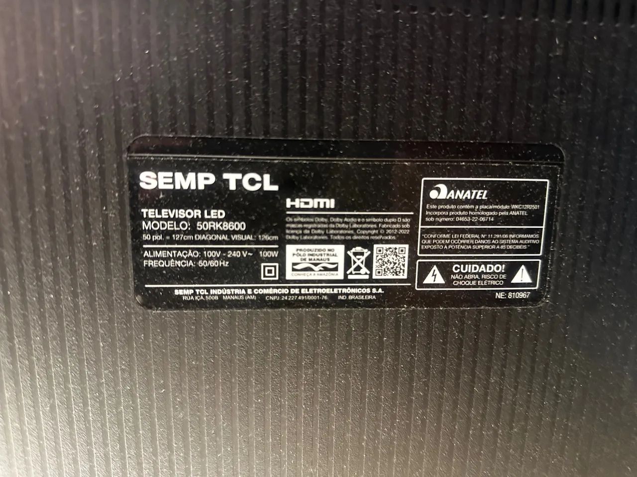 SMART TV ROKU SEMP 50 polegadas  50RK8600 - Foto 4