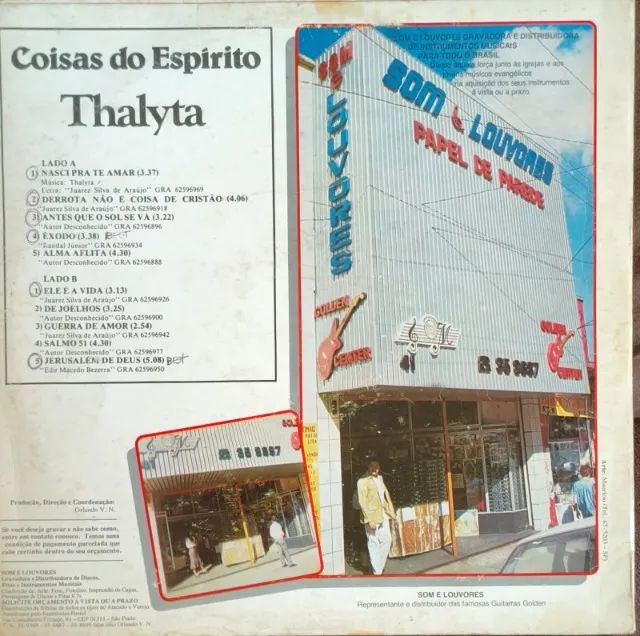 Lp Disco Vinil Gospel Evangélico Thalyta - Coisas Do Espírito - Foto 2