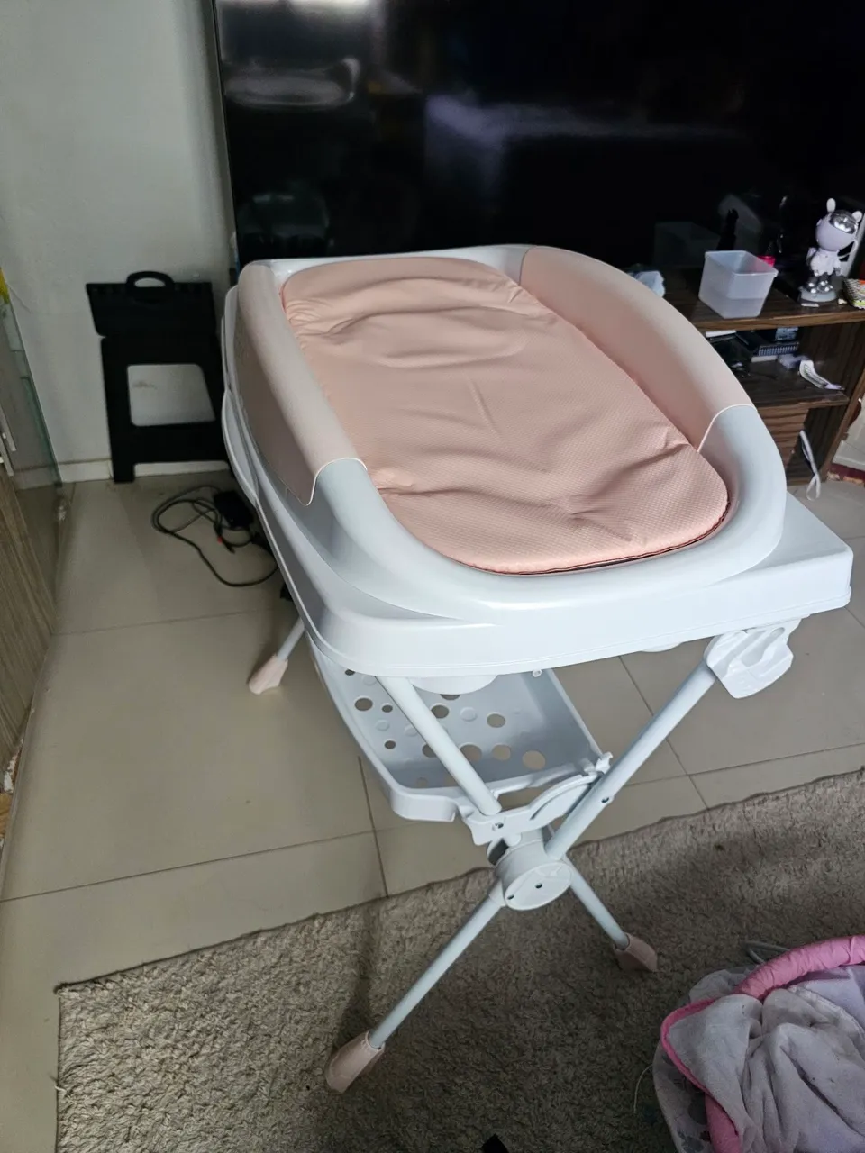 Banheira para bebê com suporte