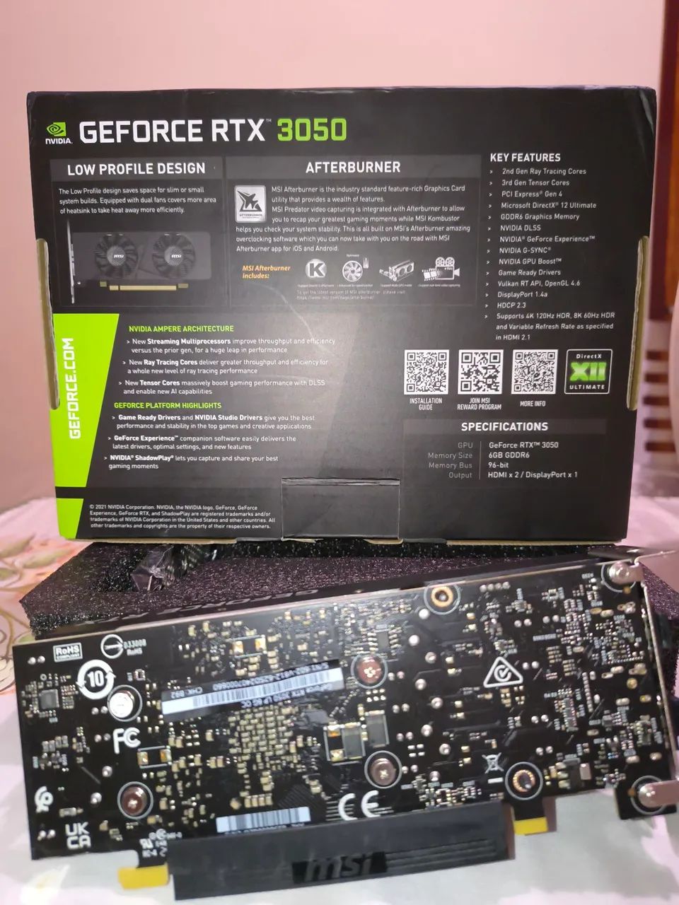 RTX 3050 6GB Low Profile MSI - Foto 2