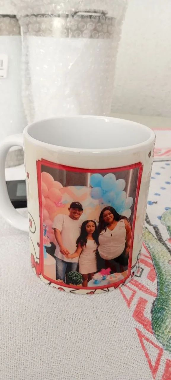 Caneca / xícara personalizada nome e foto  - Foto 5