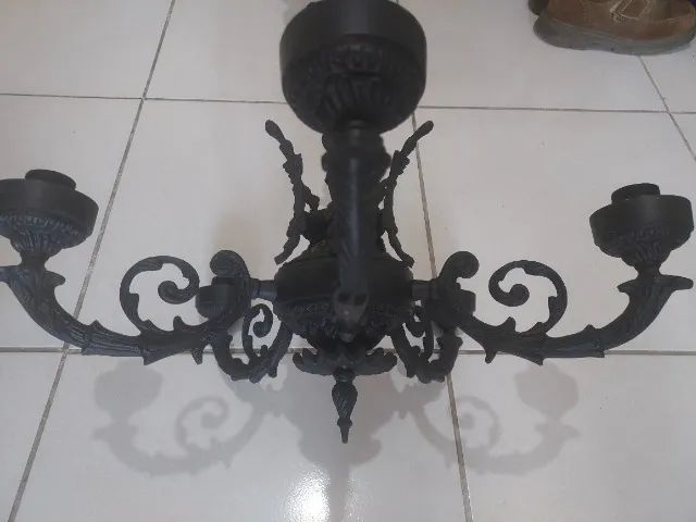 Lustre de Ferro Antigo  - Foto 4
