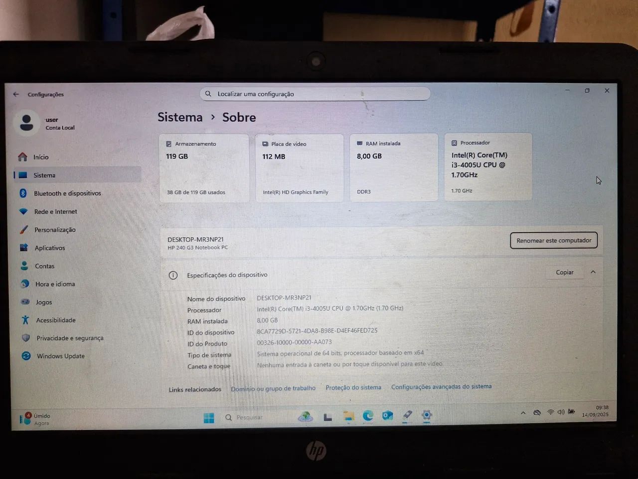 Notebook HP i3 SSD GPU - Foto 2