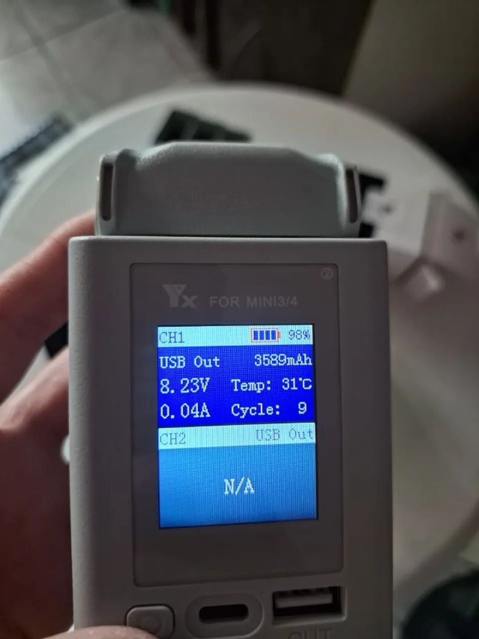 Hub de Carregamento DJI para Mini 3, 3 Pro e 4 Pro com Display