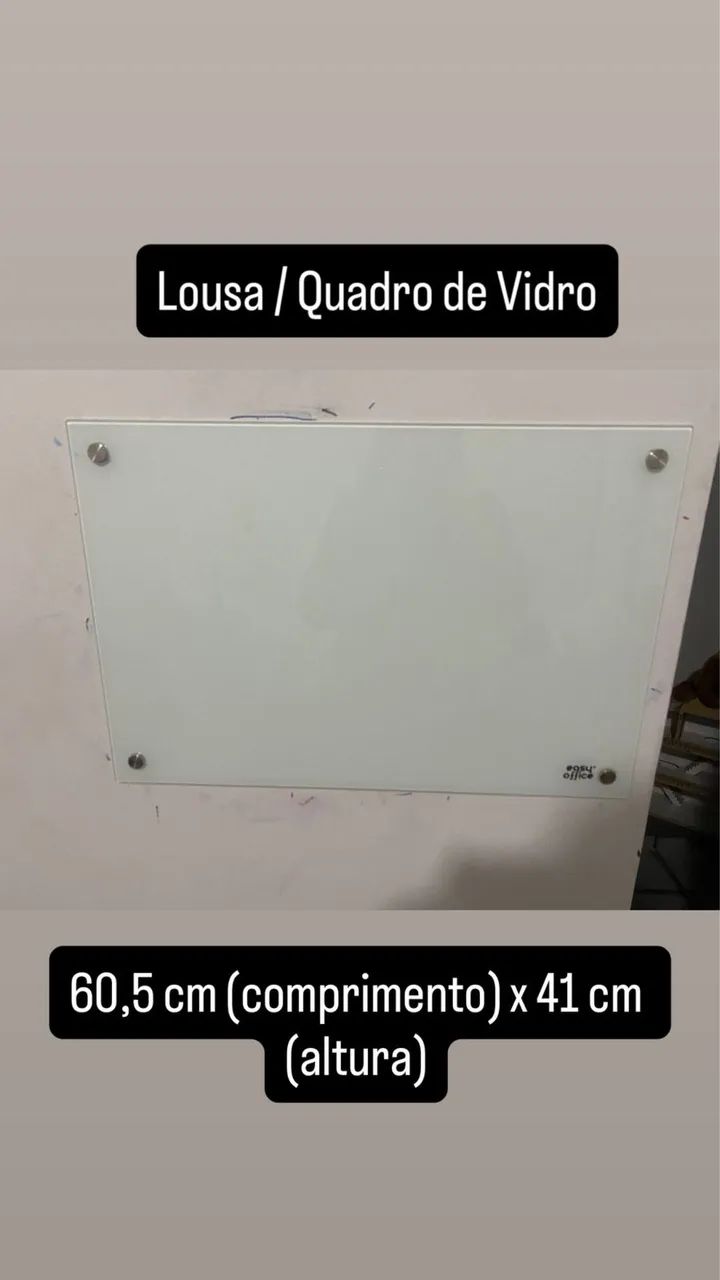 Lousa de Vidro Office HS 60x41 cm 