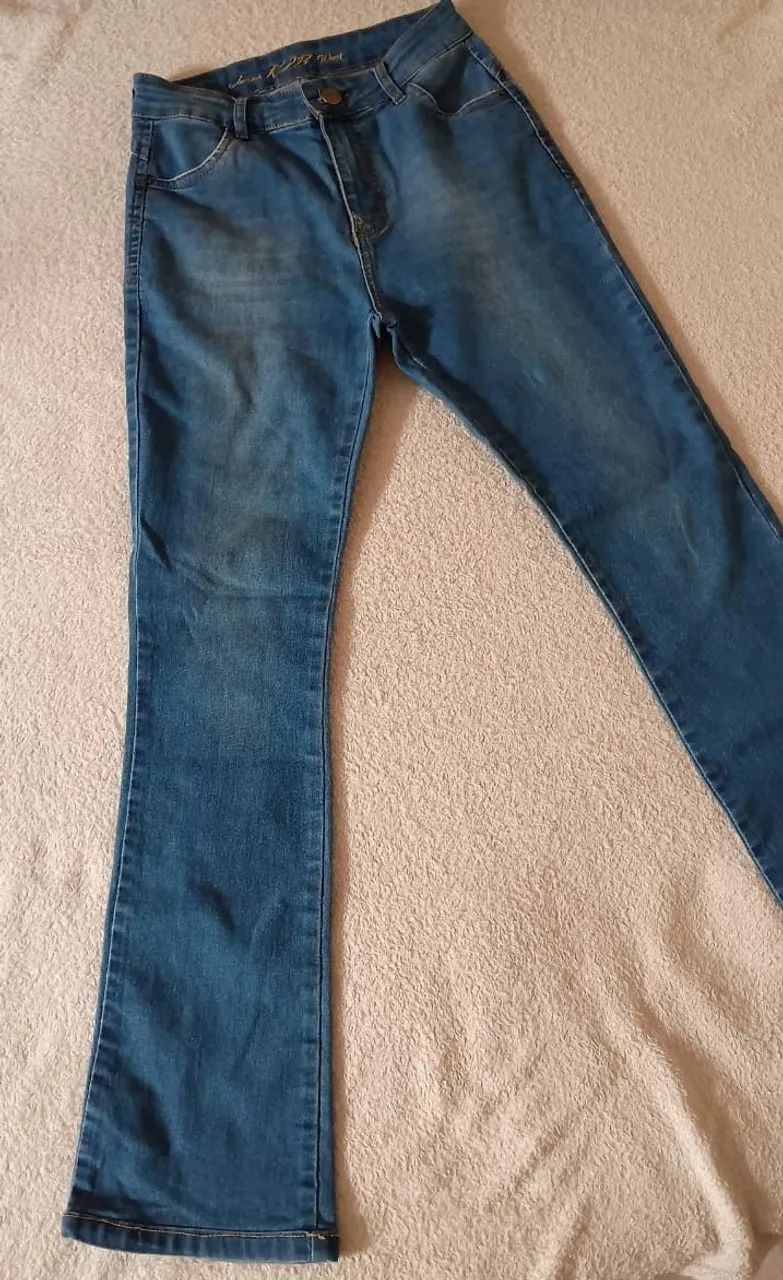 Calça Jeans Flare Azul - Tamanho M