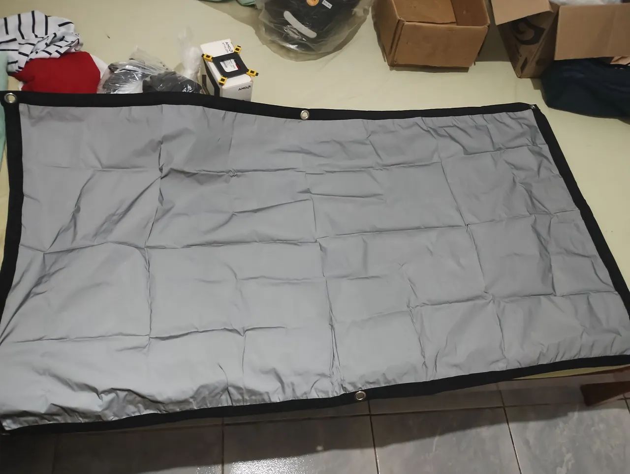 Salange tela de projeção reflexiva fullhd 16:9- Qualidade Impecável!