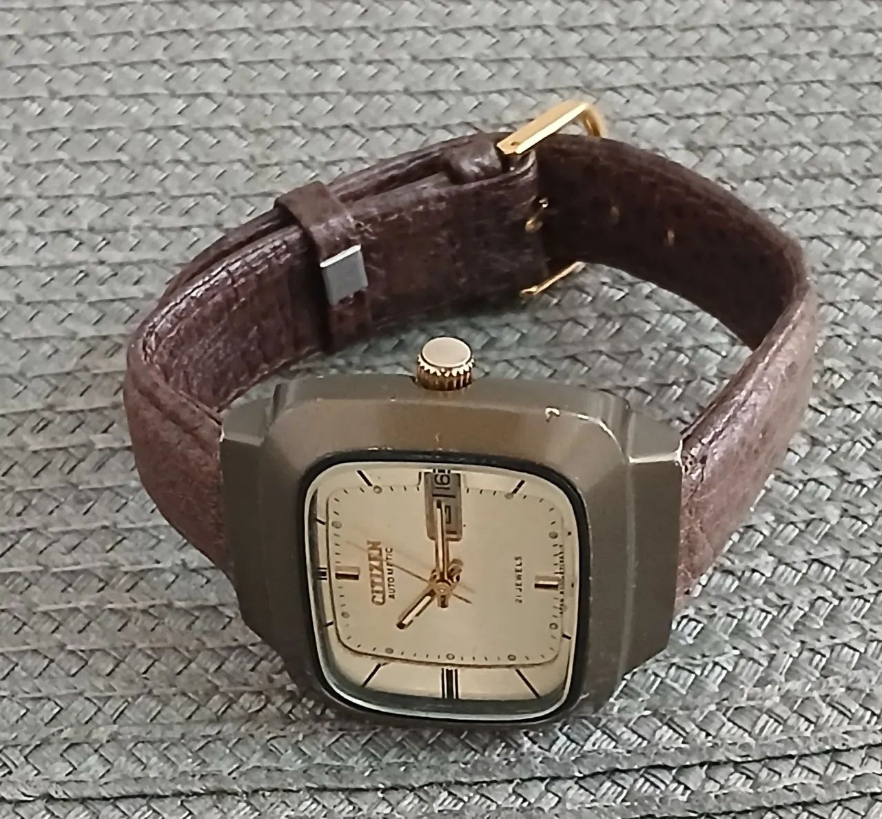Relógio japonês Citizen Automático 21 Jewels Vintage década de