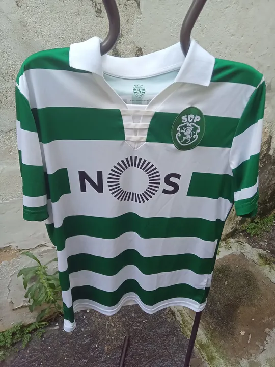Camisa futebol europeu Sporting Club Portugal verde branca tamanho M original oficial