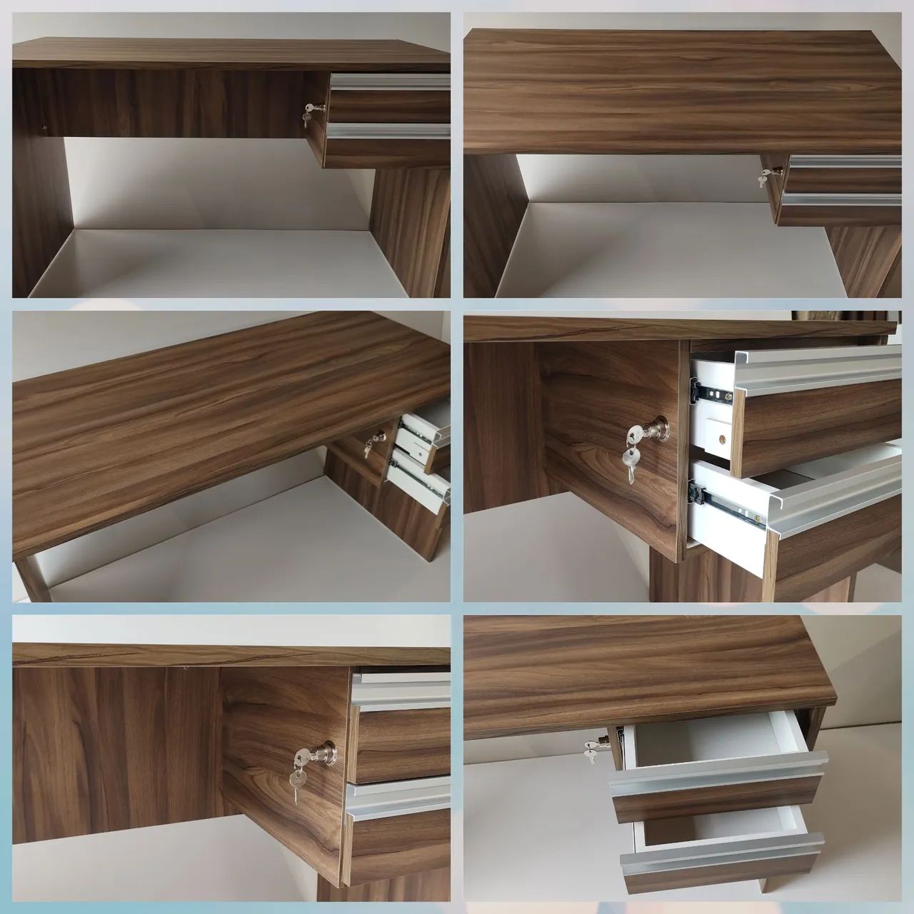 Mesas de escritório 100% MDF 18mm,  cores diferentes novas valor unitário r$550 à - Foto 3