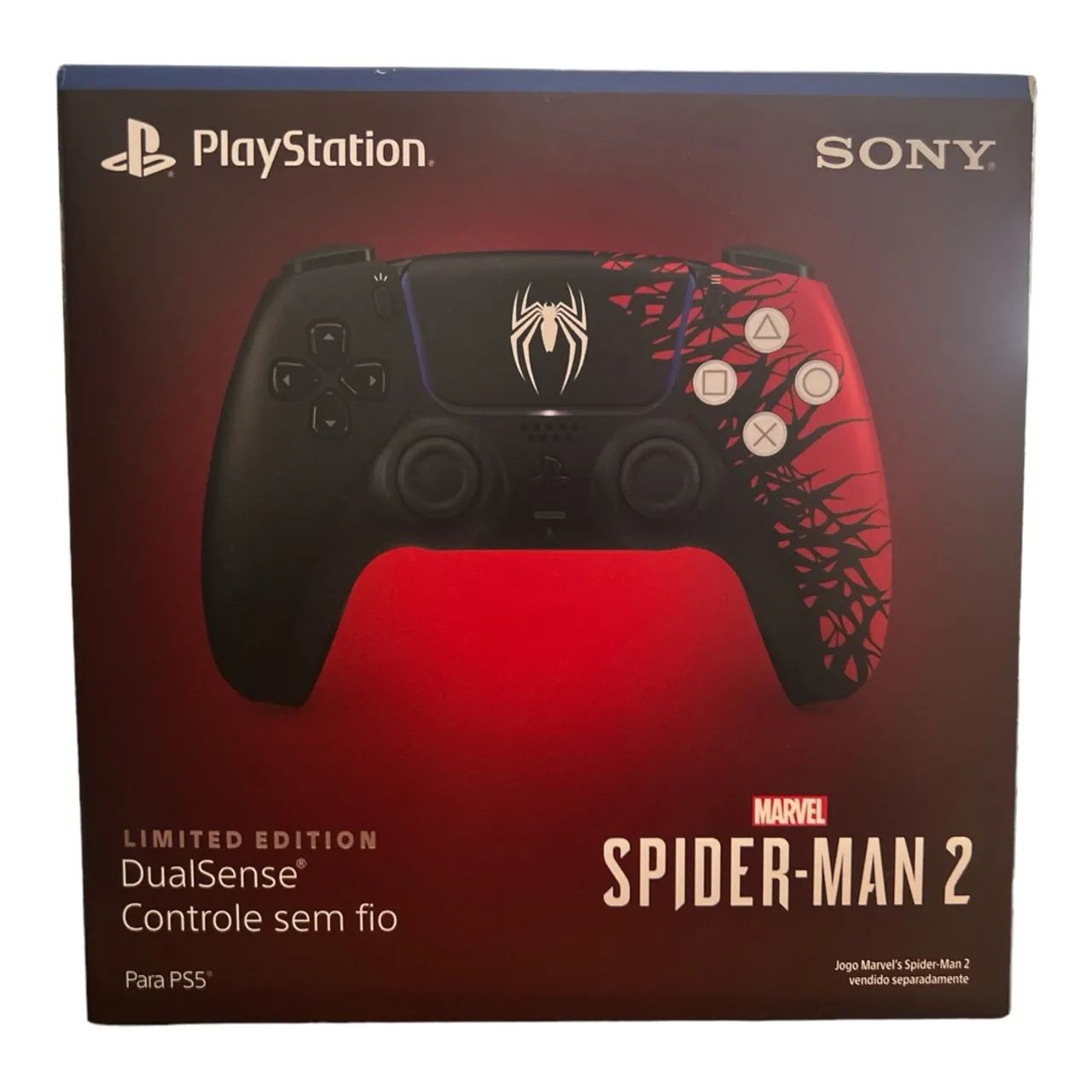RARO! Controle DualSense PS5 - Marvel's Spider-Man 2 - EDIÇÃO LIMITADA! ?