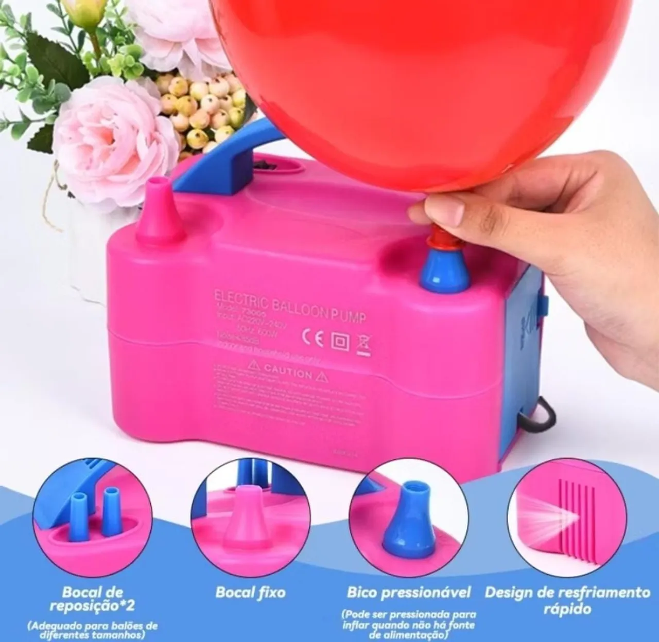 Bomba Elétrica para Balões - Infla Rápido!