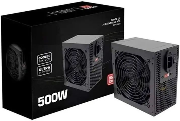 Fonte TRS/5330-B, 500W Real, ATX - TRS/5330-B