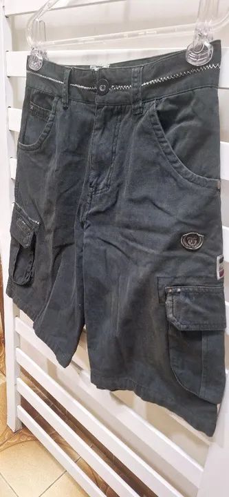 Estiloso Bermuda Masculina Cargo Slim Gangster Tamanho 38 Novaaa Mtooo Lindaaa!!! - Foto 5