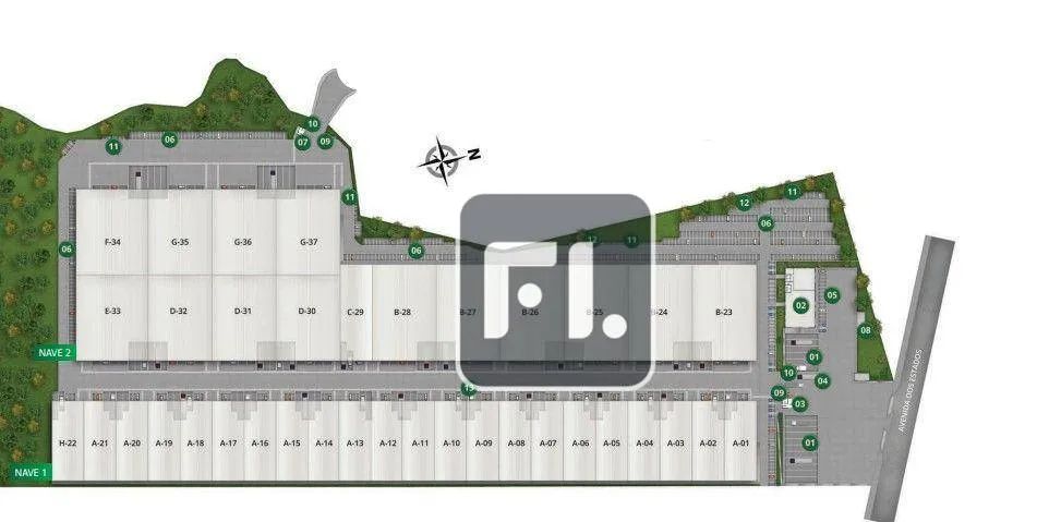Galpão para alugar, 2462 m² por R$ 86.299,80/mês - Parque Jaçatuba - Santo André/SP - Foto 3