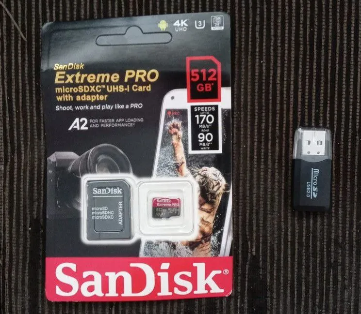 CARTÃO DE MEMÓRIA SANDISK EXTREME PRO 512GIGAS,NOVO LACRADO
