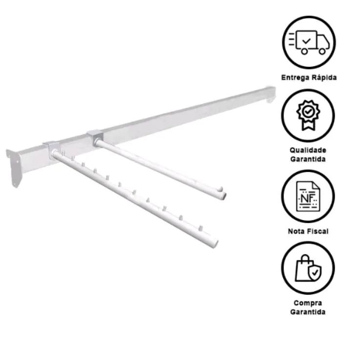 Equipamentos para Montar Loja - Arara Cremalheira Régua - Foto 2