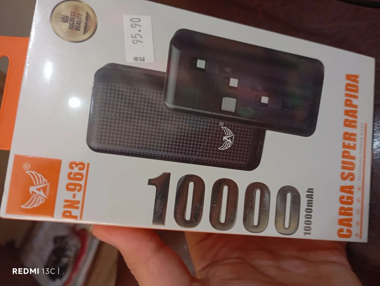 Power Bank 10000 mAh - Carga rápida