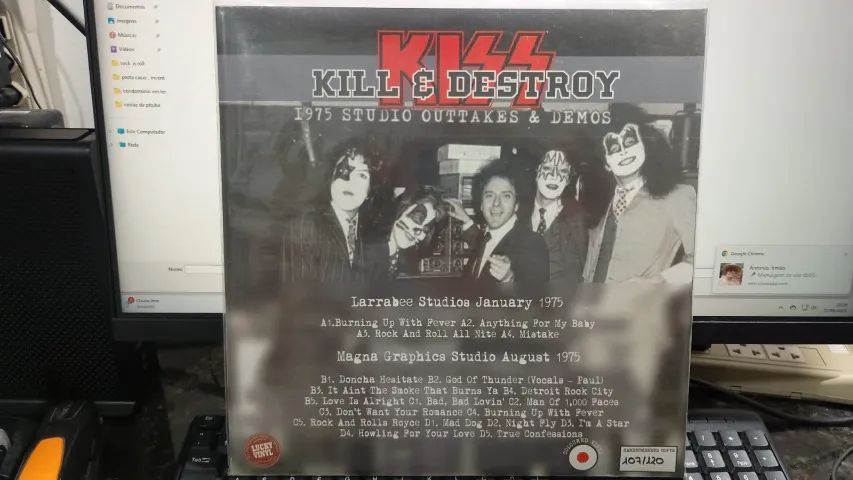 kiss kill and destroy vinil duplo - Foto 2