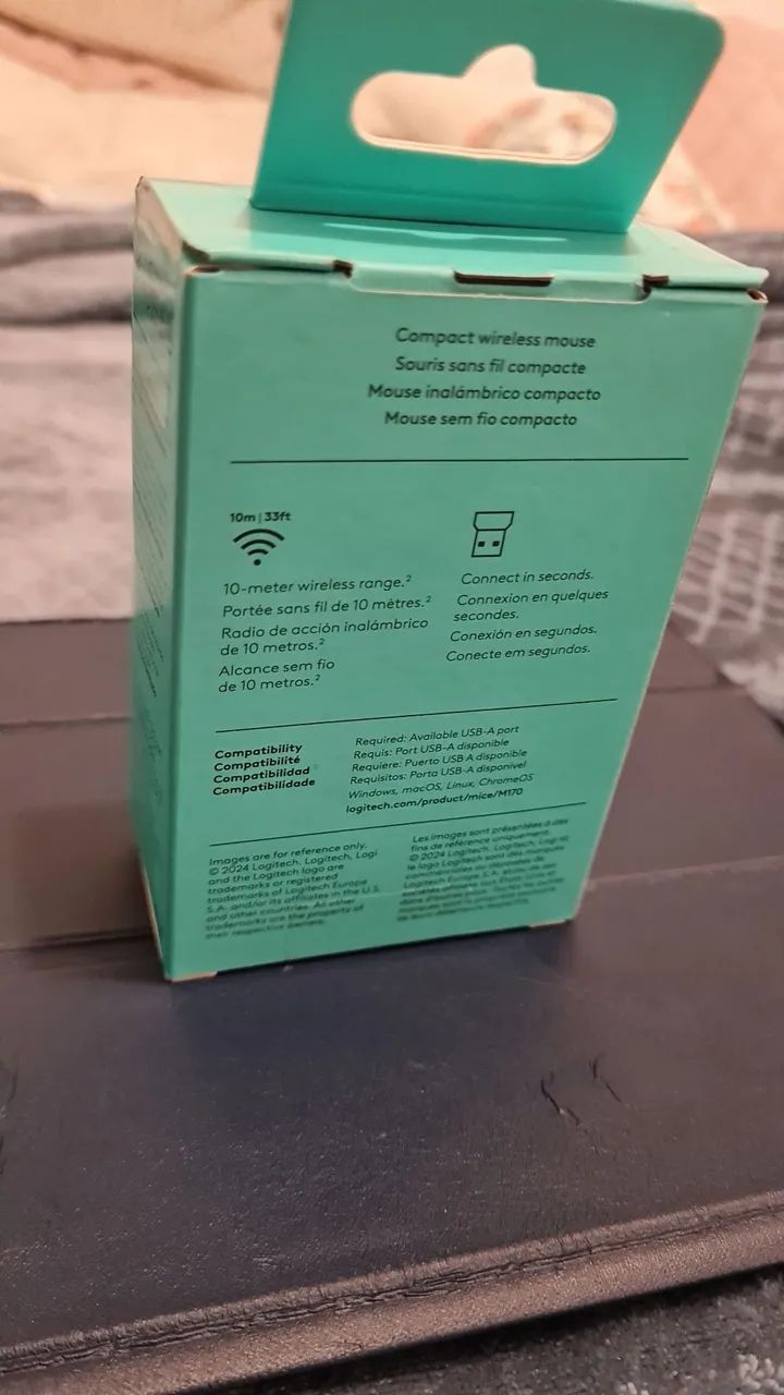 Mouse Logitech M170 Sem Fio - NOVO NA CAIXA!  - Foto 6