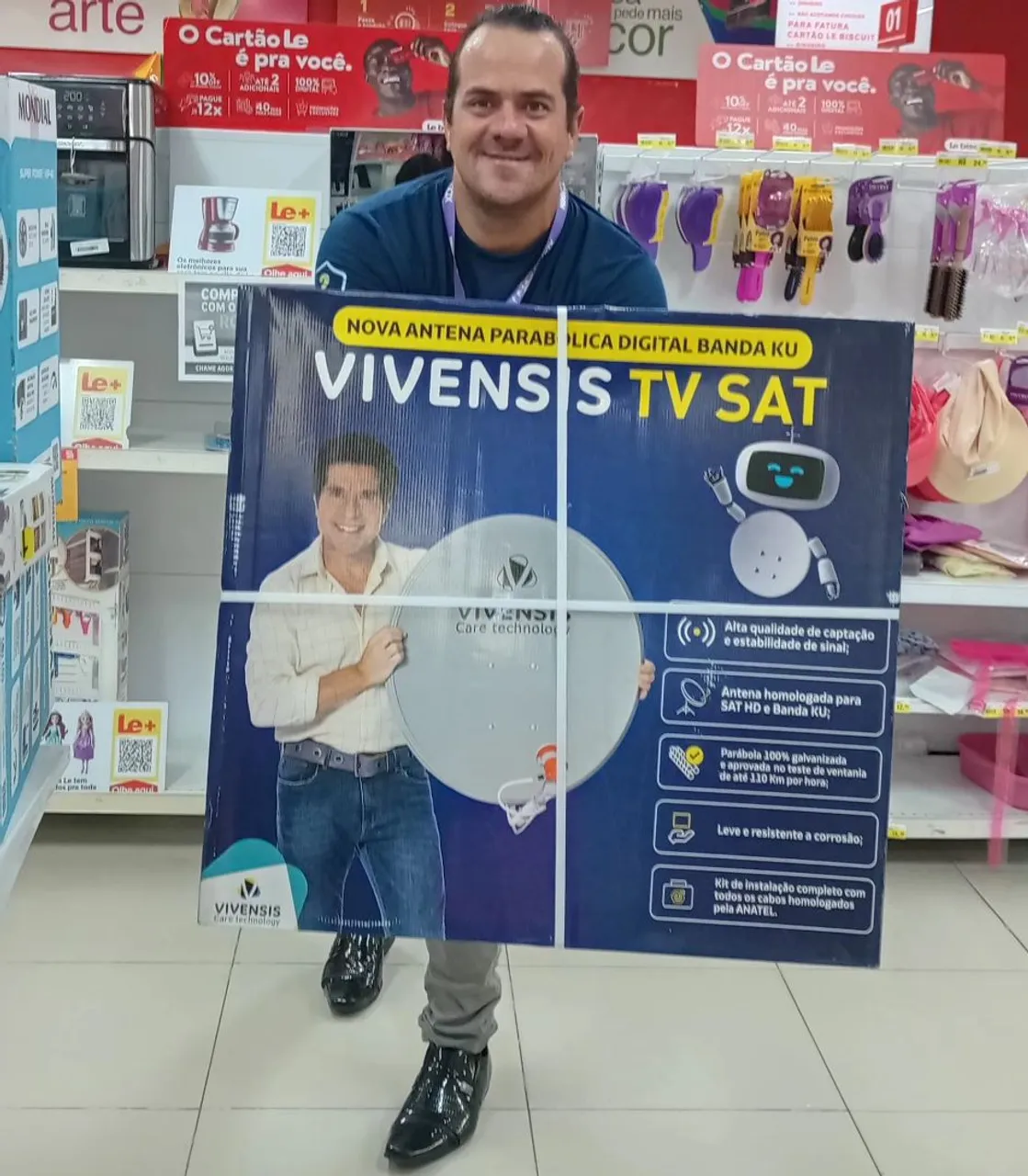 Antena Parabólica Digital Banda KU Vivensis TV Sat