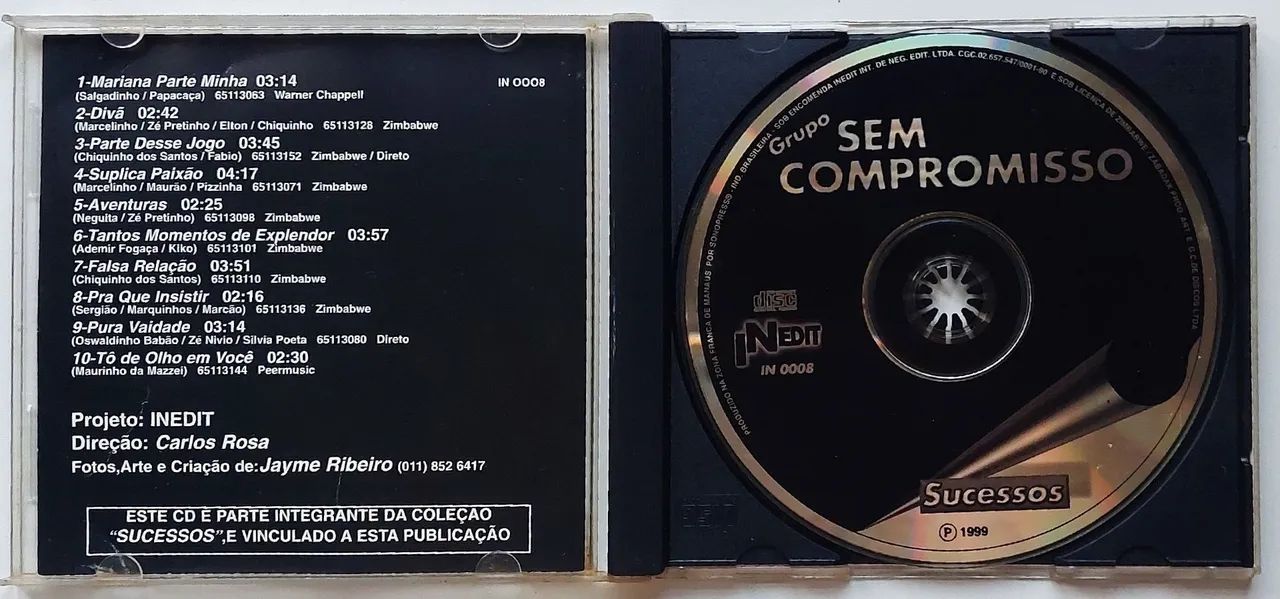 CD - Grupo Sem Compromisso: Sucessos (usado) - Foto 3