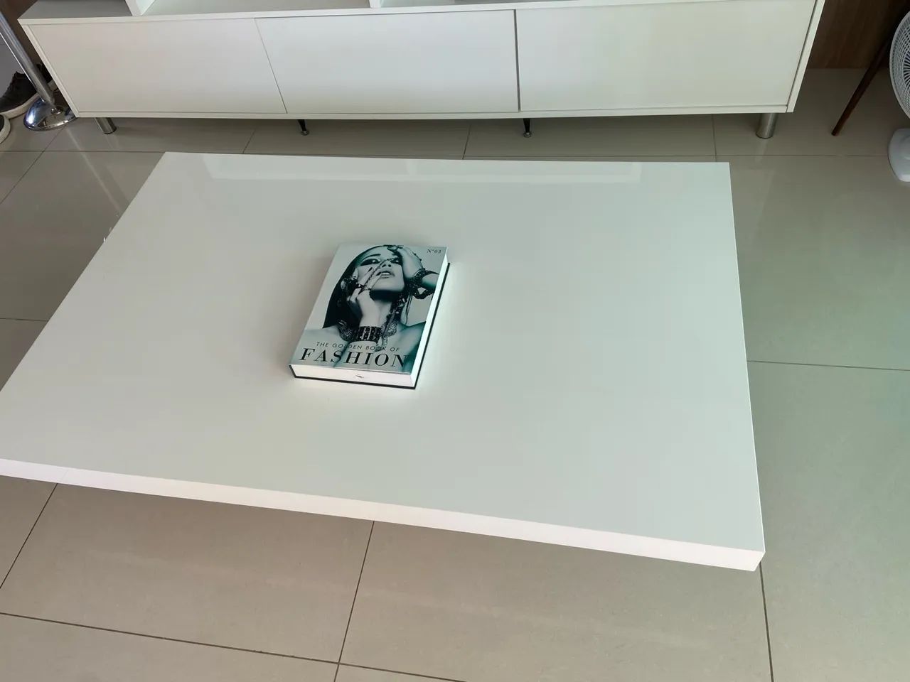 Mesa de centro laqueada branca65171913300098120