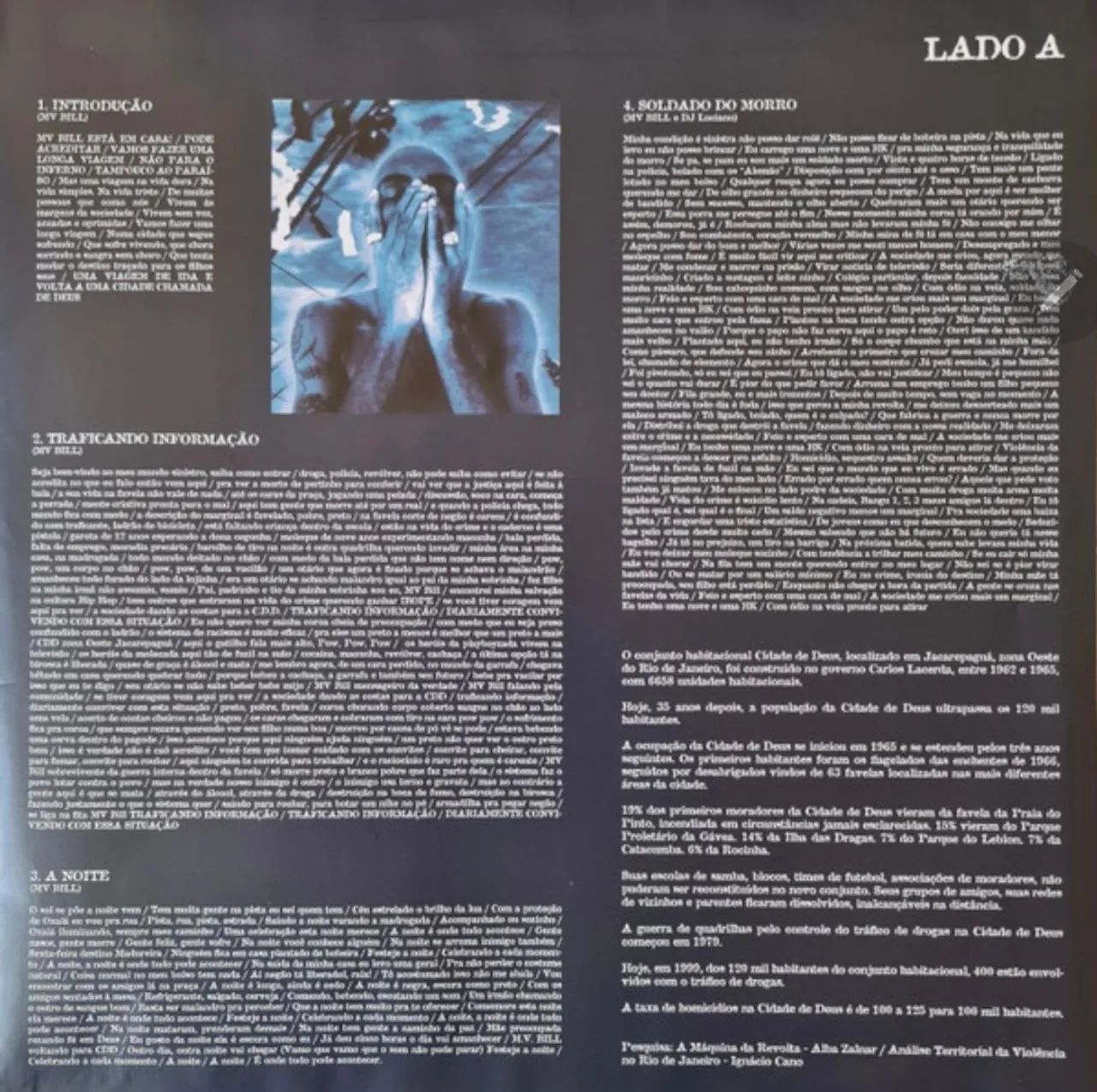 Disco de vinil MV Bill edição especial azul - Foto 3