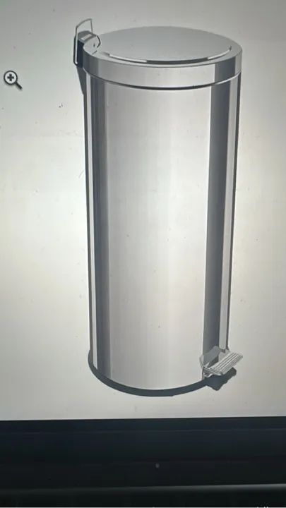 Lixeira 30 litros inox Tramontina- sistema stay-open