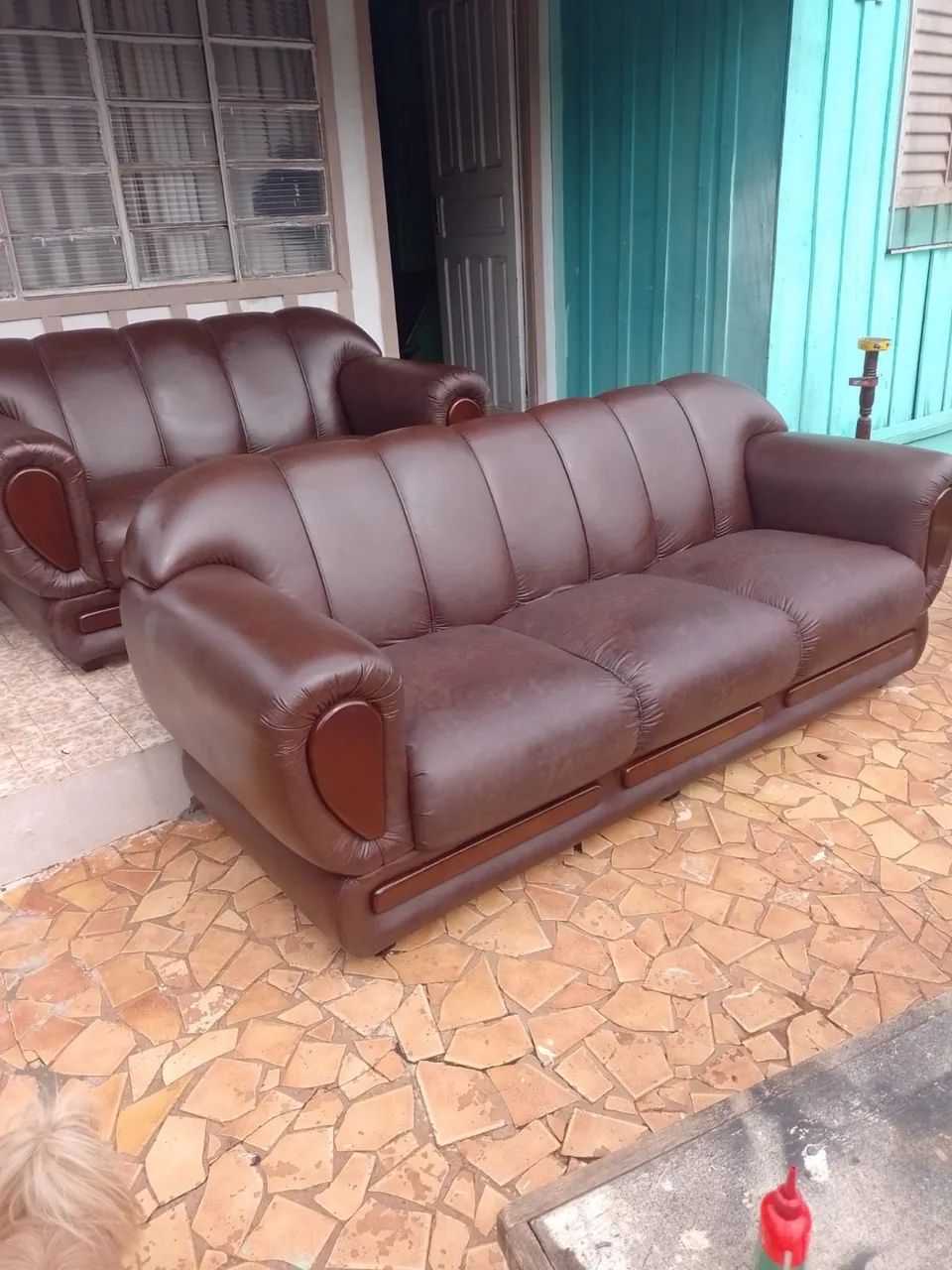 Sofá rima móveis 3 + 2 lugar  - Foto 3