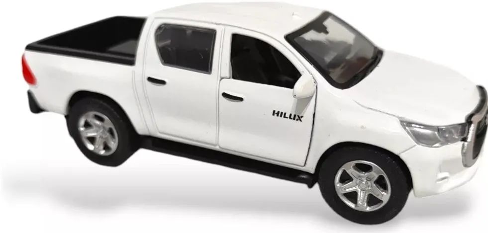 Miniatura Toyota Hilux 4x4 Branca (Novo modelo) - Foto 3