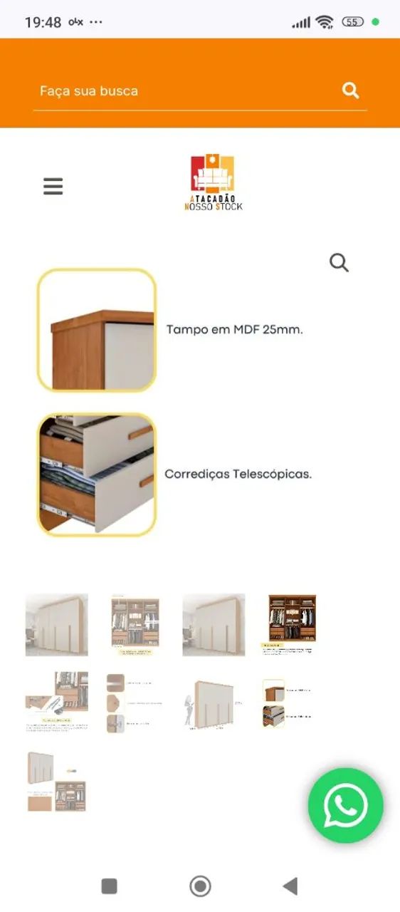 Guarda roupa casal bem espaçoso!! - Foto 4