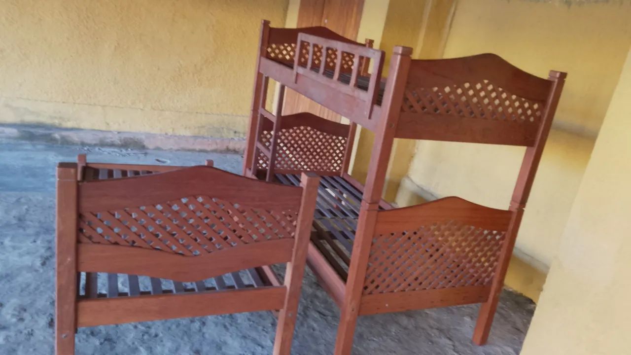 Black fray Beliche e cama madeira rústico  - Foto 2