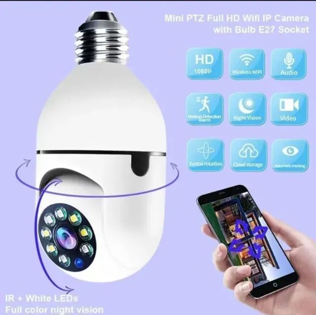 Câmera de Segurança Wi-Fi com Visão Noturna - Foto 4