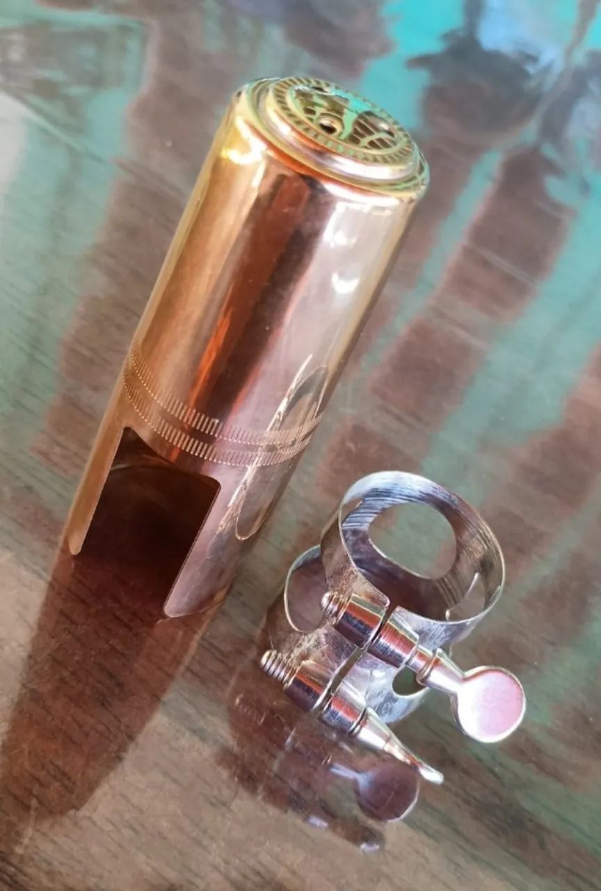 Tampa e Abraçadeira Boquilha Sax Alto - Foto 3