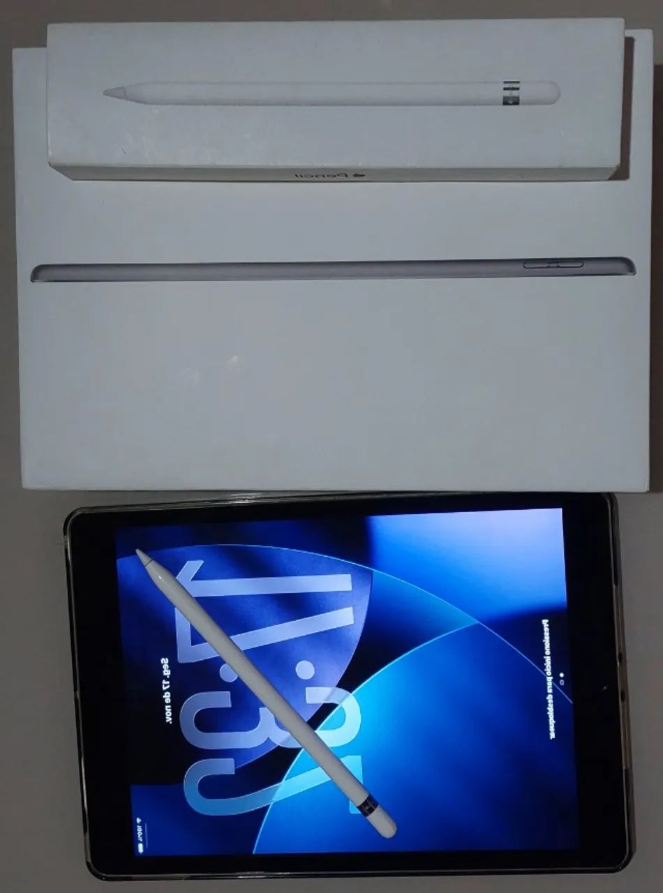 Apple iPad シルバー 本体 + Apple Pencil + 箱 Apple iPad シルバー 本体 + Apple Pencil + 箱 Apple iPad シルバー