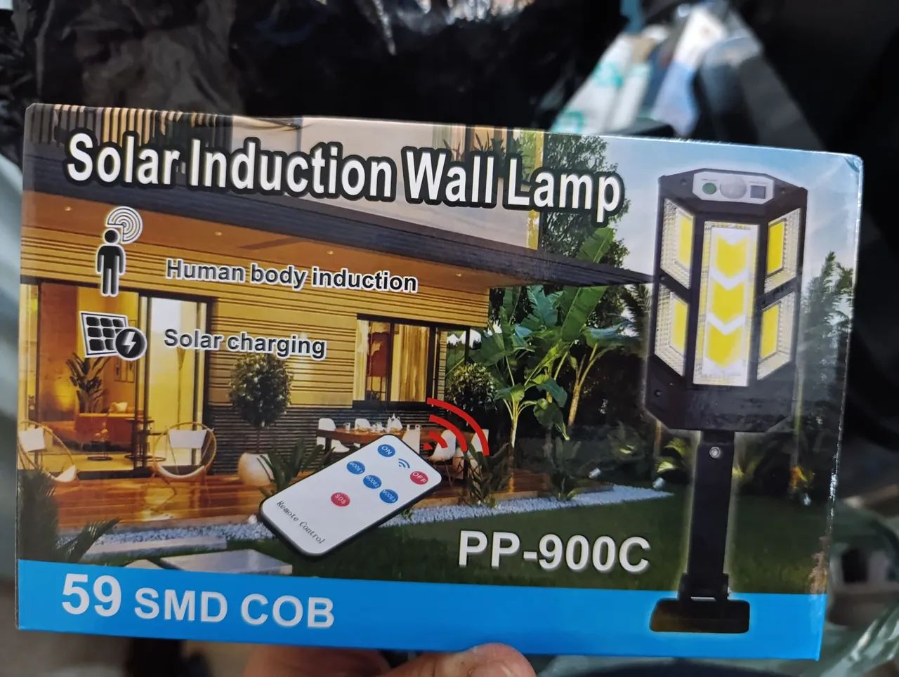Luminária Solar com Sensor de Presença e Controle Remoto - Foto 2