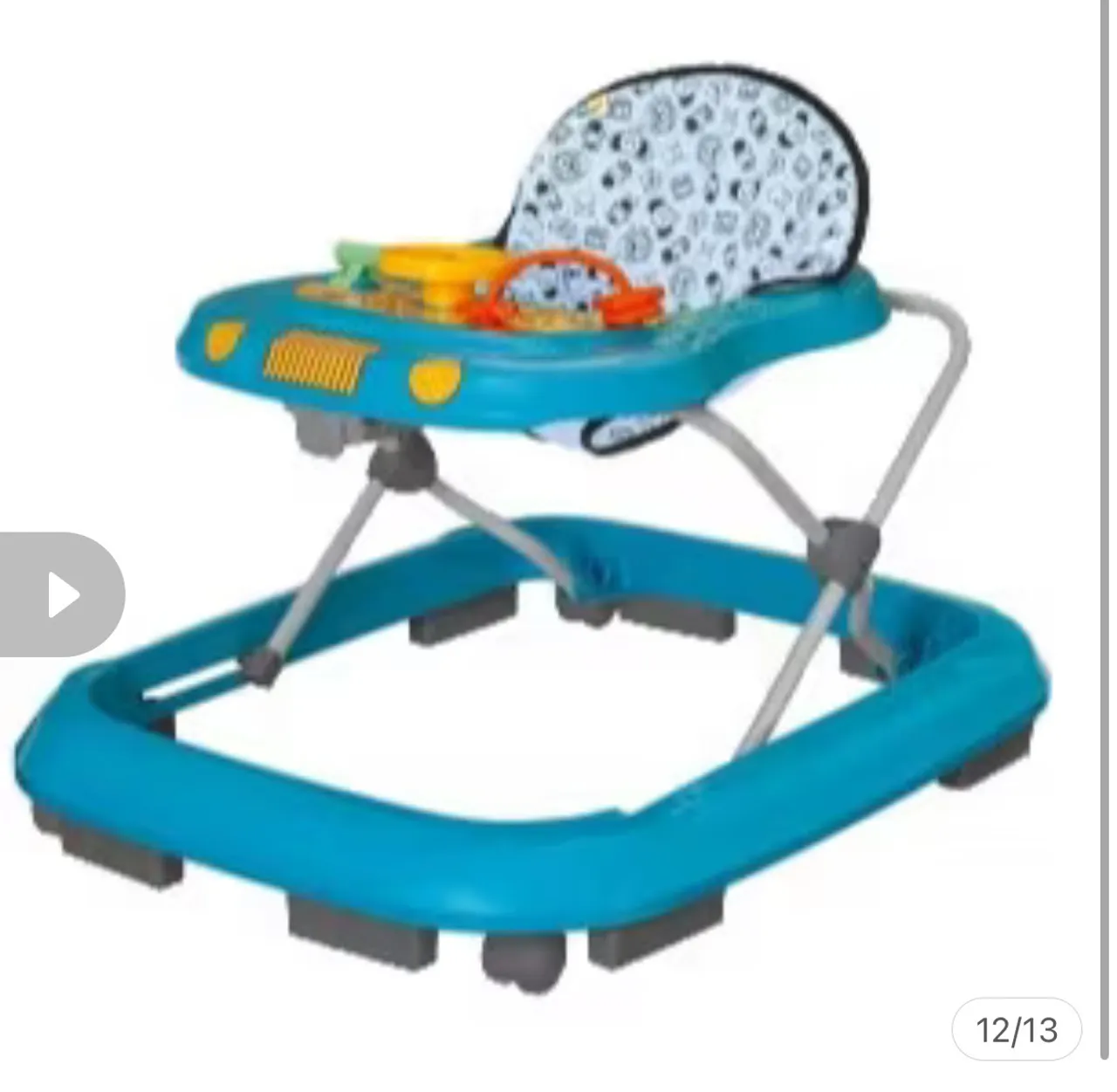 Andador Infantil Azul com Brinquedos