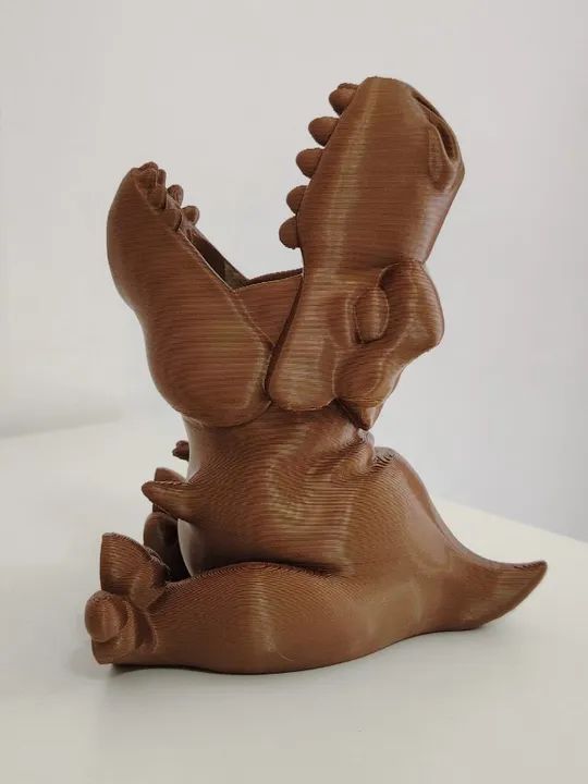 Porta Canetas ou Objetos Dinossauro 15CM Impressão 3D - Foto 2