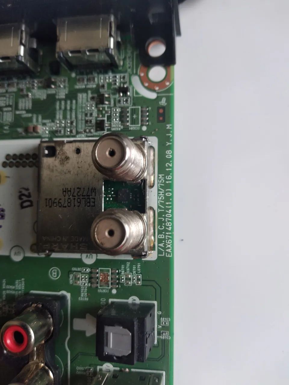 Placa principal da TV LG 32lj550b eax67148704(1.0)funcionando  - Foto 2