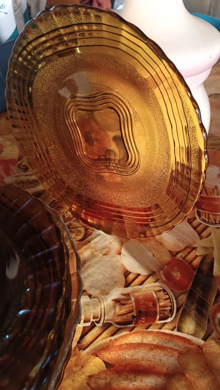 RARIDADE! Conjunto Completo Duralex Marrom 23 Peças - Colecionador R$ 7.000 - Foto 3