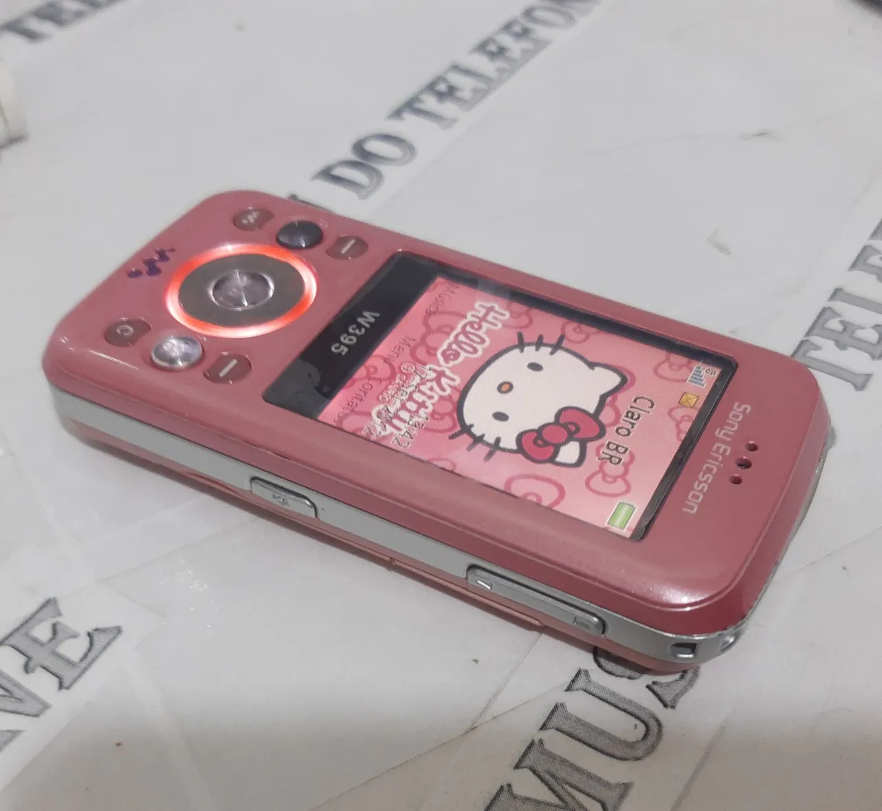 SONY ERICSSON HELLO KITTY rosa celular antigo RELIQUIA impecável