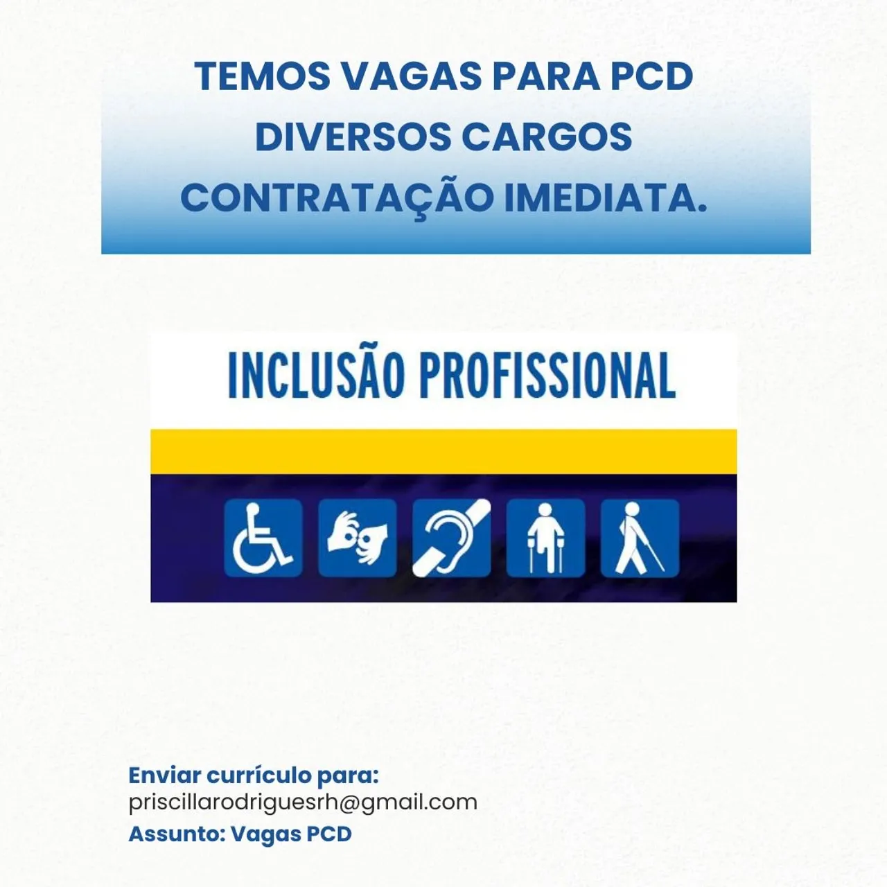 VAGA PARA PCD
