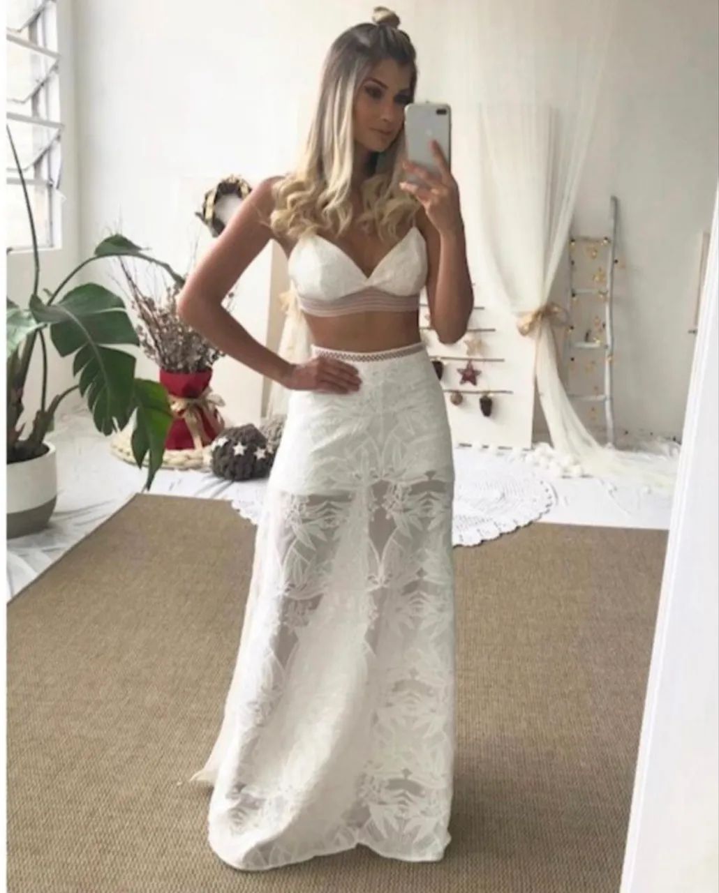 Saia em renda Salgumanu - Foto 3