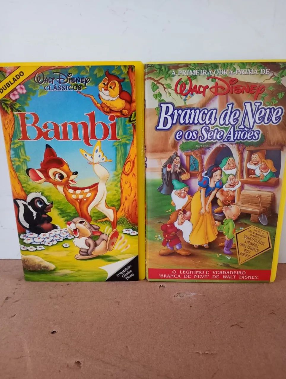 Vhs de 2 clássicos da Disney 