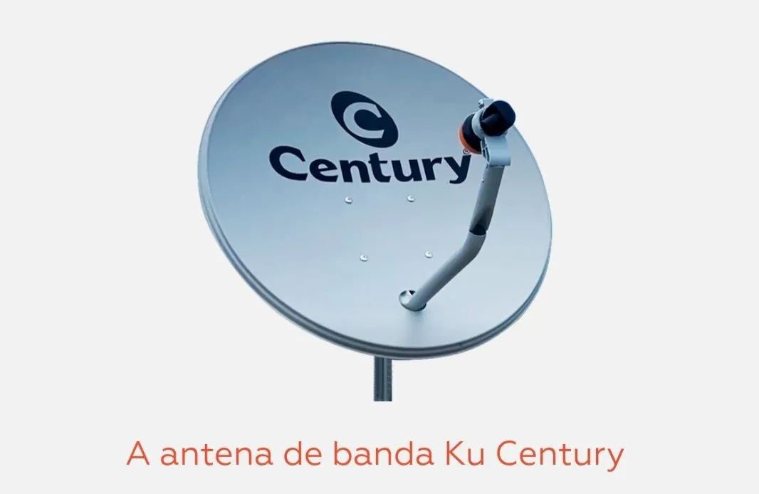 Antena Parabólica Digital 90cm Receptor Century B7 - Foto 2