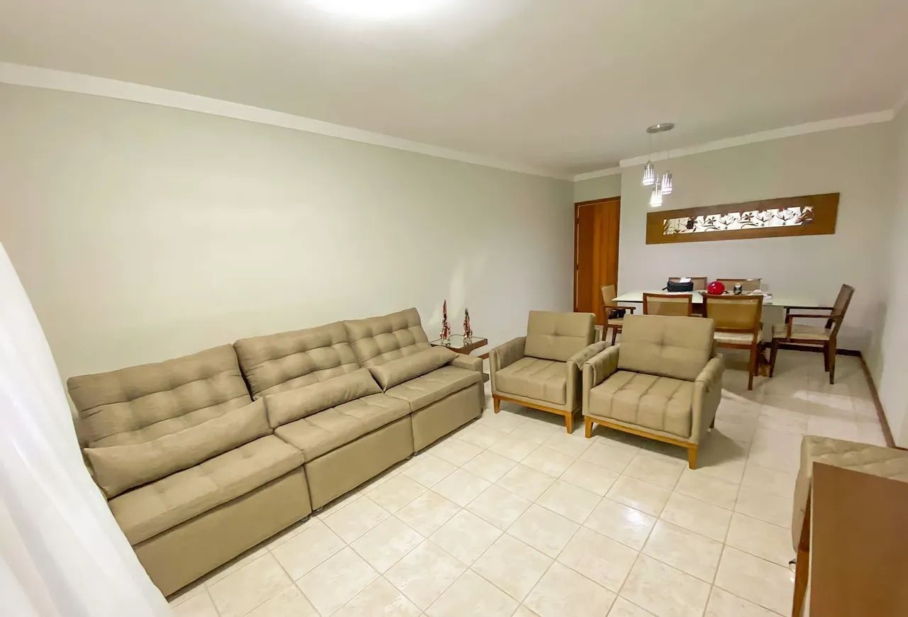 Sofá Modular Bege 5 Lugares