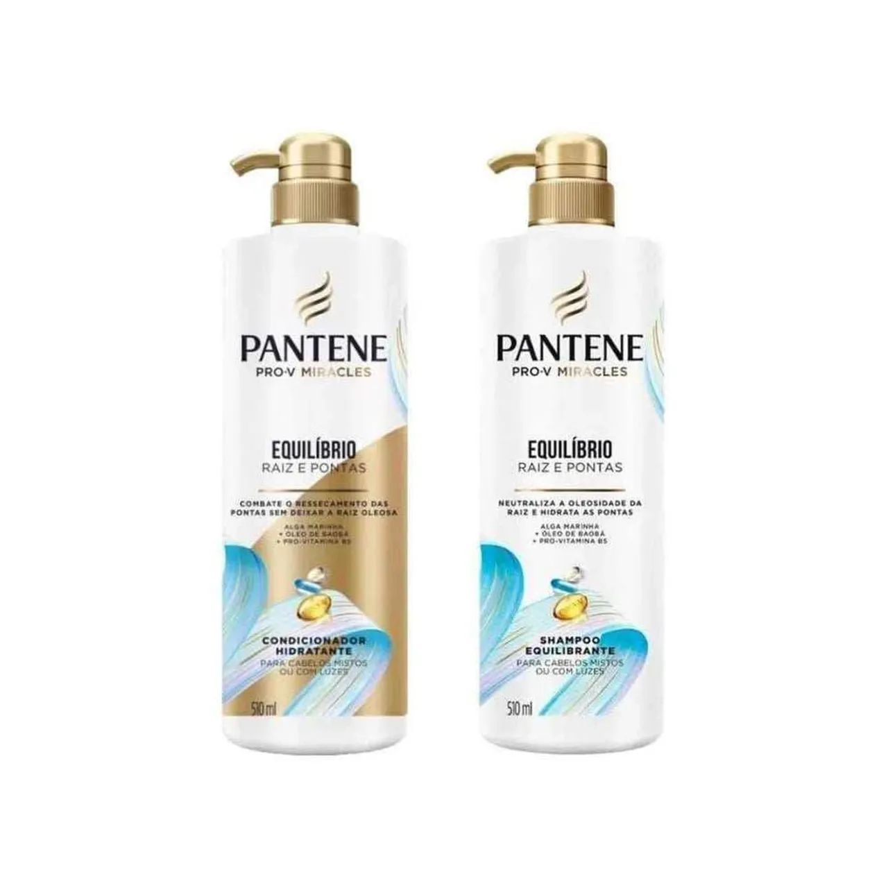 Shampoo 510Ml +Condicionador Pantene 510Ml - Pump Equilibrio